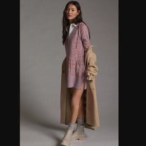 New Daily Practice Hooded Sweater Mini Dress, Size Small | Anthropologie